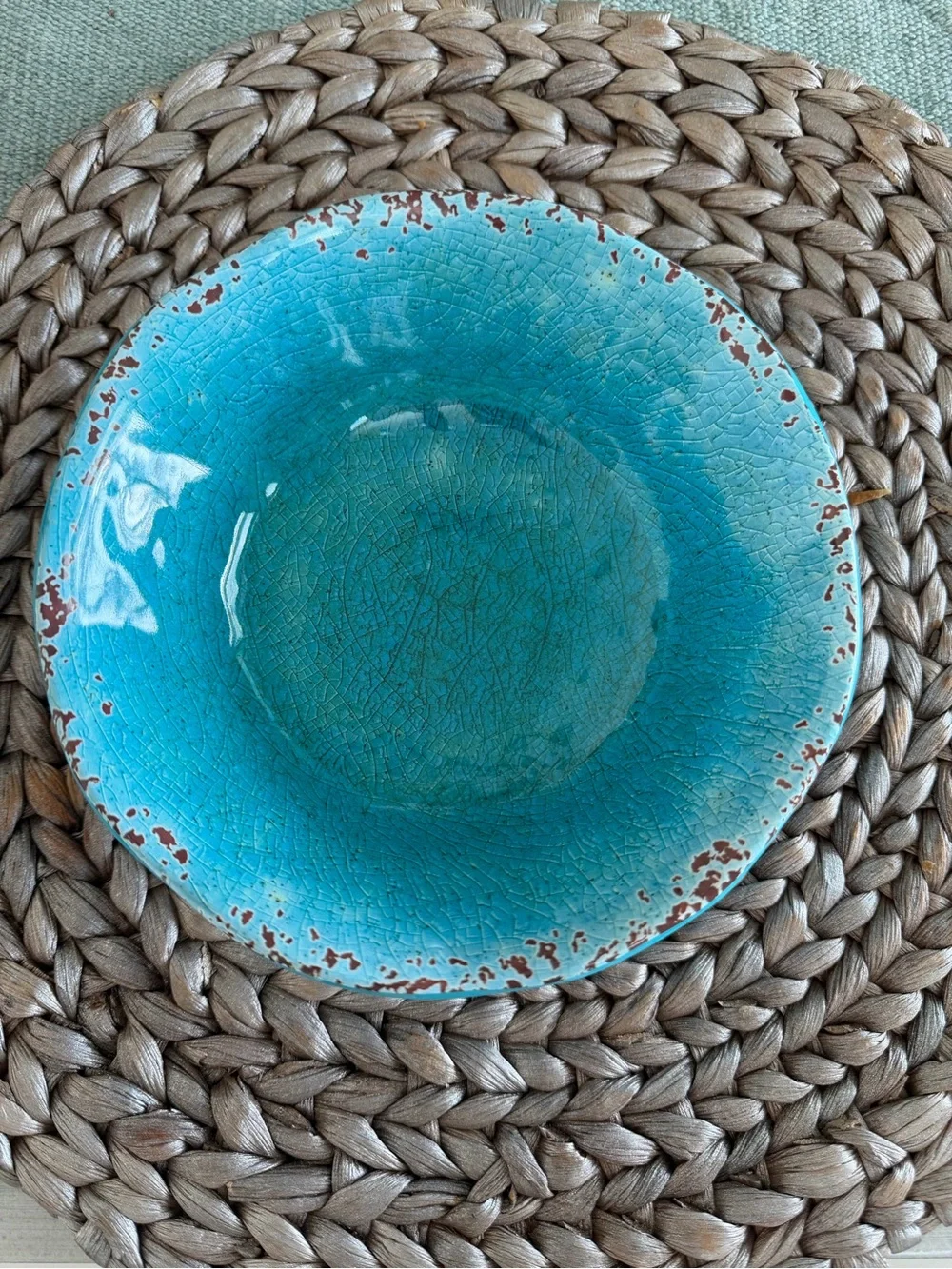 Turquoise Melamine - 4 piece set